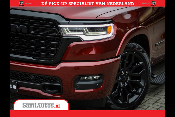 Dodge Ram 1500 Limited Night High Output 540HP 706Nm | Massage + Full Option | De Meest Luxe en Volle Pick-Up in zijn Klasse | Comfortabele Dubbele Cabine met Royale 5 Zitplaatsen | BPM vrij | Nu Leverbaar uit Voorraad | Voorraad Nr 2302 - 7425
