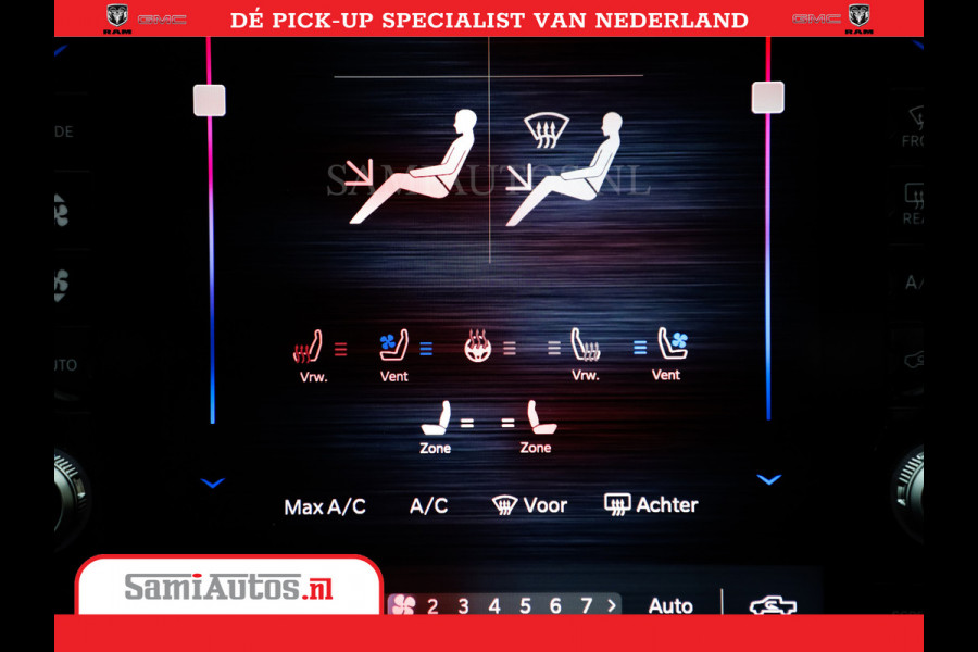 Dodge Ram 1500 Limited Night High Output 540HP 706Nm | Massage + Full Option | De Meest Luxe en Volle Pick-Up in zijn Klasse | Comfortabele Dubbele Cabine met Royale 5 Zitplaatsen | BPM vrij | Nu Leverbaar uit Voorraad | Voorraad Nr 2302 - 7425