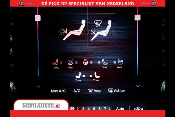 Dodge Ram 1500 Limited Night High Output 540HP 706Nm | Massage + Full Option | De Meest Luxe en Volle Pick-Up in zijn Klasse | Comfortabele Dubbele Cabine met Royale 5 Zitplaatsen | BPM vrij | Nu Leverbaar uit Voorraad | Voorraad Nr 2302 - 7425