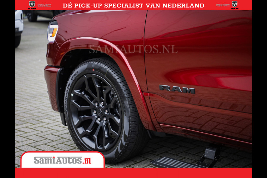 Dodge Ram 1500 Limited Night High Output 540HP 706Nm | Massage + Full Option | De Meest Luxe en Volle Pick-Up in zijn Klasse | Comfortabele Dubbele Cabine met Royale 5 Zitplaatsen | BPM vrij | Nu Leverbaar uit Voorraad | Voorraad Nr 2302 - 7425