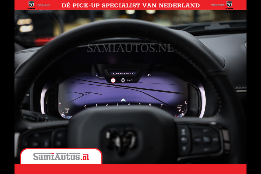 Dodge Ram 1500 Limited Night High Output 540HP 706Nm | Massage + Full Option | De Meest Luxe en Volle Pick-Up in zijn Klasse | Comfortabele Dubbele Cabine met Royale 5 Zitplaatsen | BPM vrij | Nu Leverbaar uit Voorraad | Voorraad Nr 2302 - 7425