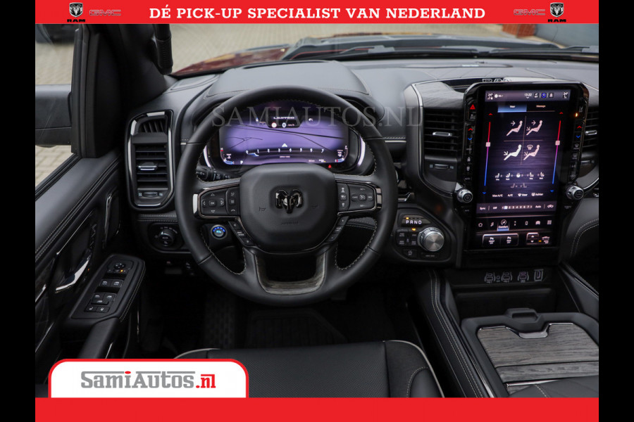 Dodge Ram 1500 Limited Night High Output 540HP 706Nm | Massage + Full Option | De Meest Luxe en Volle Pick-Up in zijn Klasse | Comfortabele Dubbele Cabine met Royale 5 Zitplaatsen | BPM vrij | Nu Leverbaar uit Voorraad | Voorraad Nr 2302 - 7425