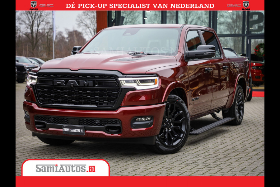 Dodge Ram 1500 Limited Night High Output 540HP 706Nm | Massage + Full Option | De Meest Luxe en Volle Pick-Up in zijn Klasse | Comfortabele Dubbele Cabine met Royale 5 Zitplaatsen | BPM vrij | Nu Leverbaar uit Voorraad | Voorraad Nr 2302 - 7425