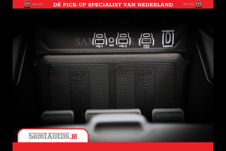 Dodge Ram 1500 Limited Night High Output 540HP 706Nm | Massage + Full Option | De Meest Luxe en Volle Pick-Up in zijn Klasse | Comfortabele Dubbele Cabine met Royale 5 Zitplaatsen | BPM vrij | Nu Leverbaar uit Voorraad | Voorraad Nr 2302 - 7425