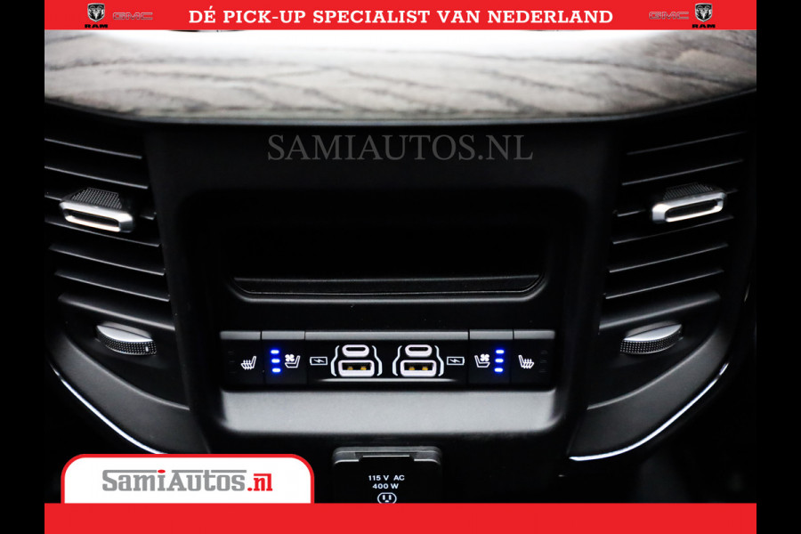Dodge Ram 1500 Limited Night High Output 540HP 706Nm | Massage + Full Option | De Meest Luxe en Volle Pick-Up in zijn Klasse | Comfortabele Dubbele Cabine met Royale 5 Zitplaatsen | BPM vrij | Nu Leverbaar uit Voorraad | Voorraad Nr 2302 - 7425