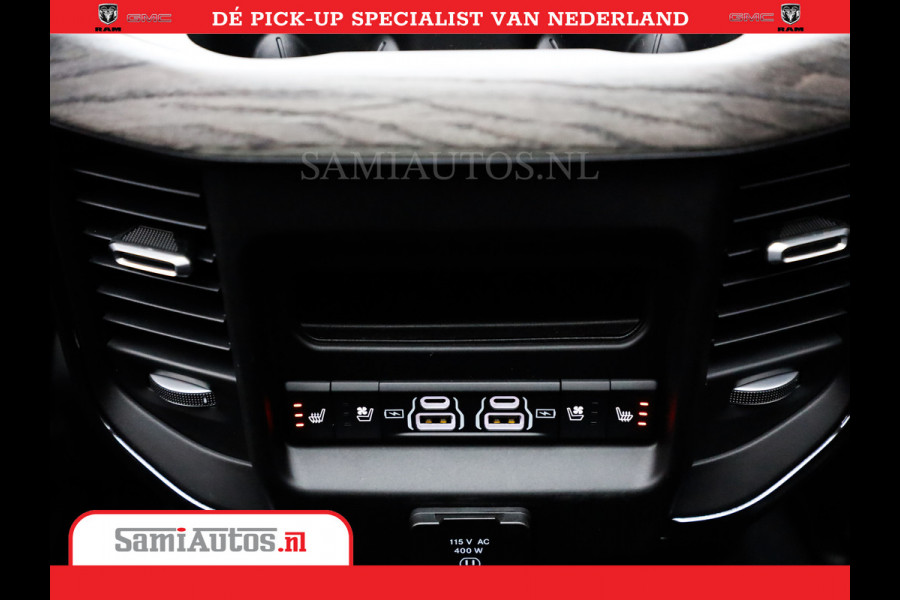 Dodge Ram 1500 Limited Night High Output 540HP 706Nm | Massage + Full Option | De Meest Luxe en Volle Pick-Up in zijn Klasse | Comfortabele Dubbele Cabine met Royale 5 Zitplaatsen | BPM vrij | Nu Leverbaar uit Voorraad | Voorraad Nr 2302 - 7425