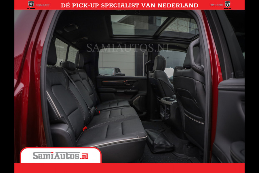 Dodge Ram 1500 Limited Night High Output 540HP 706Nm | Massage + Full Option | De Meest Luxe en Volle Pick-Up in zijn Klasse | Comfortabele Dubbele Cabine met Royale 5 Zitplaatsen | BPM vrij | Nu Leverbaar uit Voorraad | Voorraad Nr 2302 - 7425