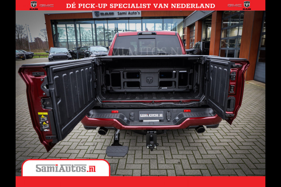 Dodge Ram 1500 Limited Night High Output 540HP 706Nm | Massage + Full Option | De Meest Luxe en Volle Pick-Up in zijn Klasse | Comfortabele Dubbele Cabine met Royale 5 Zitplaatsen | BPM vrij | Nu Leverbaar uit Voorraad | Voorraad Nr 2302 - 7425