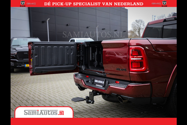 Dodge Ram 1500 Limited Night High Output 540HP 706Nm | Massage + Full Option | De Meest Luxe en Volle Pick-Up in zijn Klasse | Comfortabele Dubbele Cabine met Royale 5 Zitplaatsen | BPM vrij | Nu Leverbaar uit Voorraad | Voorraad Nr 2302 - 7425