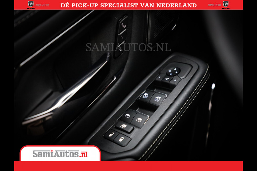 Dodge Ram 1500 Limited Night High Output 540HP 706Nm | Massage + Full Option | De Meest Luxe en Volle Pick-Up in zijn Klasse | Comfortabele Dubbele Cabine met Royale 5 Zitplaatsen | BPM vrij | Nu Leverbaar uit Voorraad | Voorraad Nr 2302 - 7425