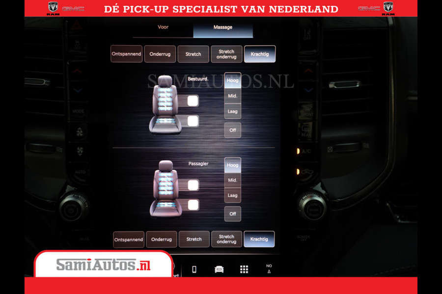 Dodge Ram 1500 1500 Limited Night High Output 540HP 706Nm | Massage + Full Option | De Meest Luxe en Volle Pick-Up in zijn Klasse | Comfortabele Dubbele Cabine met Royale 5 Zitplaatsen | BPM vrij | Nu Leverbaar uit Voorraad | Voorraad Nr 2298 - 7479