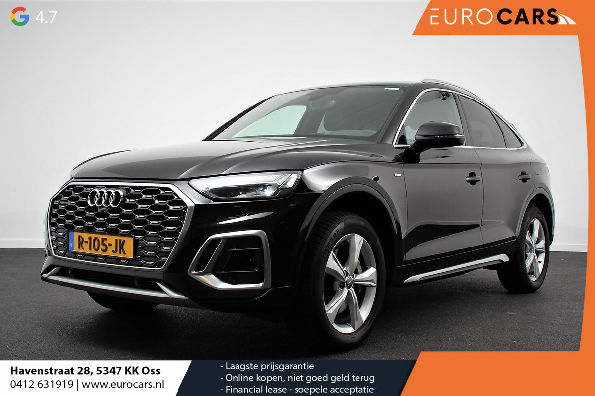 Audi Q5 Sportback 50 TFSI e S edition | Navigatie | Panorama Dak | Adaptive Cruise Control | LED | Camera | Elektrische Achterklep | Keyless Entry | Extra Getint Glas