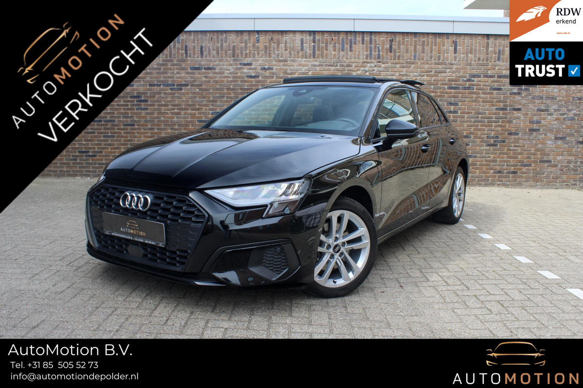 Audi A3 Sportback 40 TFSI e Adv.Ed. PANO | StoelVW | HUD Onder andere voorzien van: Panorama dak, lane assist, front assist, afgevlakt sportstuur, Head-up display, stoelverwarming, parkeersensoren voor & achter Audi A3 Sportback 40 TFSI e Adv.Ed. PANO | StoelVW | HUD Onder andere voorzien van: Panorama dak, lane assist, front assist, afgevlakt sportstuur, Head-up display, stoelverwarming, parkeersensoren voor & achter