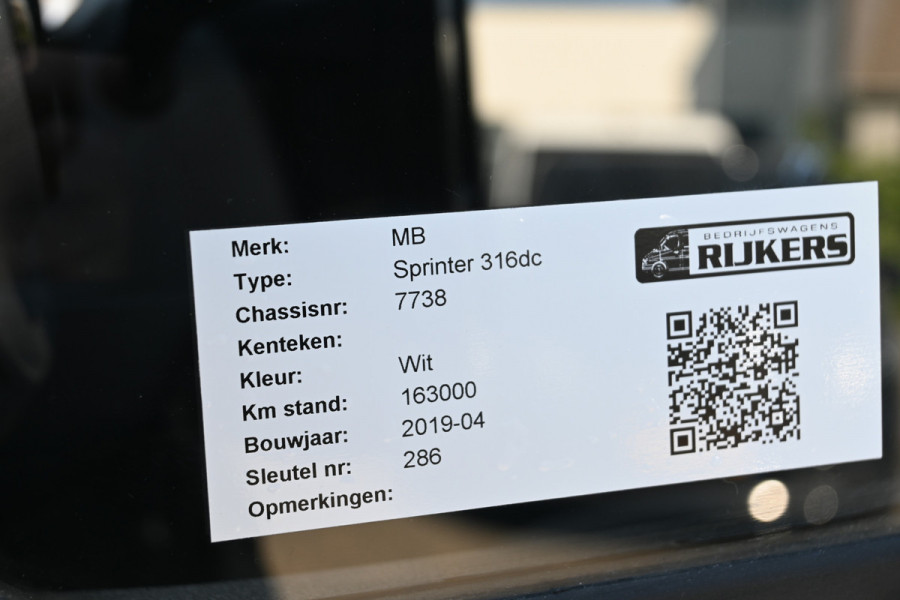 Mercedes-Benz Sprinter 316 CDI DC L3 Huifzeil Open laadbak 3500 KG trekhaak, Standkachel, Cruise control