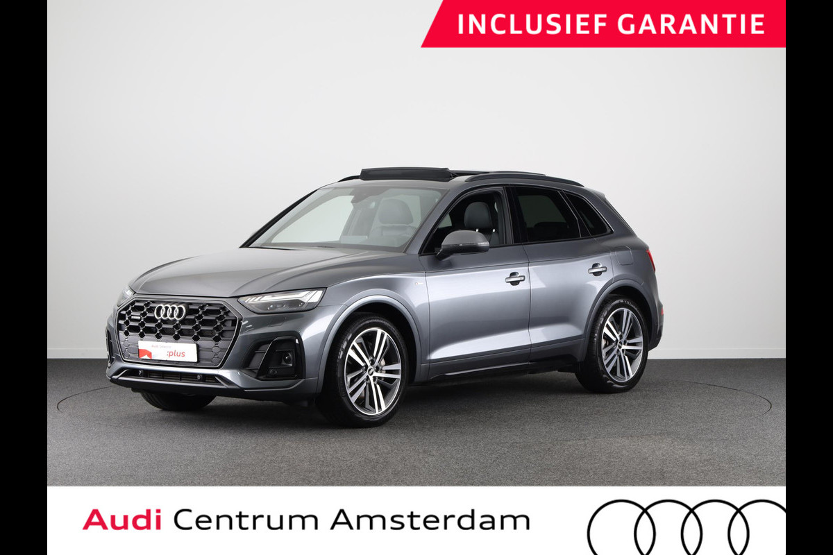 Audi Q5 55 TFSI e quattro Competition 367pk Plug in Hybrid | Panoramadak | Luchtvering | Diamond stitching leder interieur | Trekhaak | Stoelverwarming Audi Q5 55 TFSI e quattro Competition 367pk Plug in Hybrid | Panoramadak | Luchtvering | Diamond stitching leder interieur | Trekhaak | Stoelverwarming