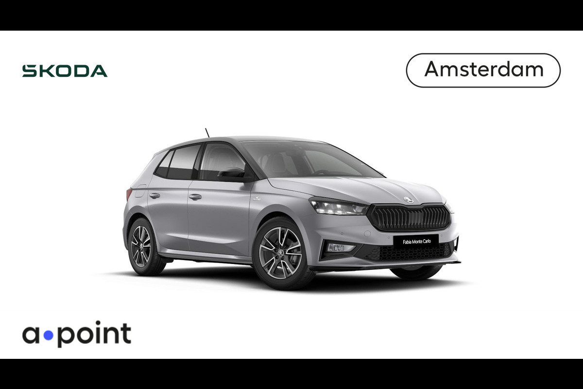 Škoda Fabia Monte Carlo 1.0 TSI 95 pk 5 versn. hand | Hill start | Verwarmbare voorstoelen | Zwart dak Škoda Fabia Monte Carlo 1.0 TSI 95 pk 5 versn. hand | Hill start | Verwarmbare voorstoelen | Zwart dak