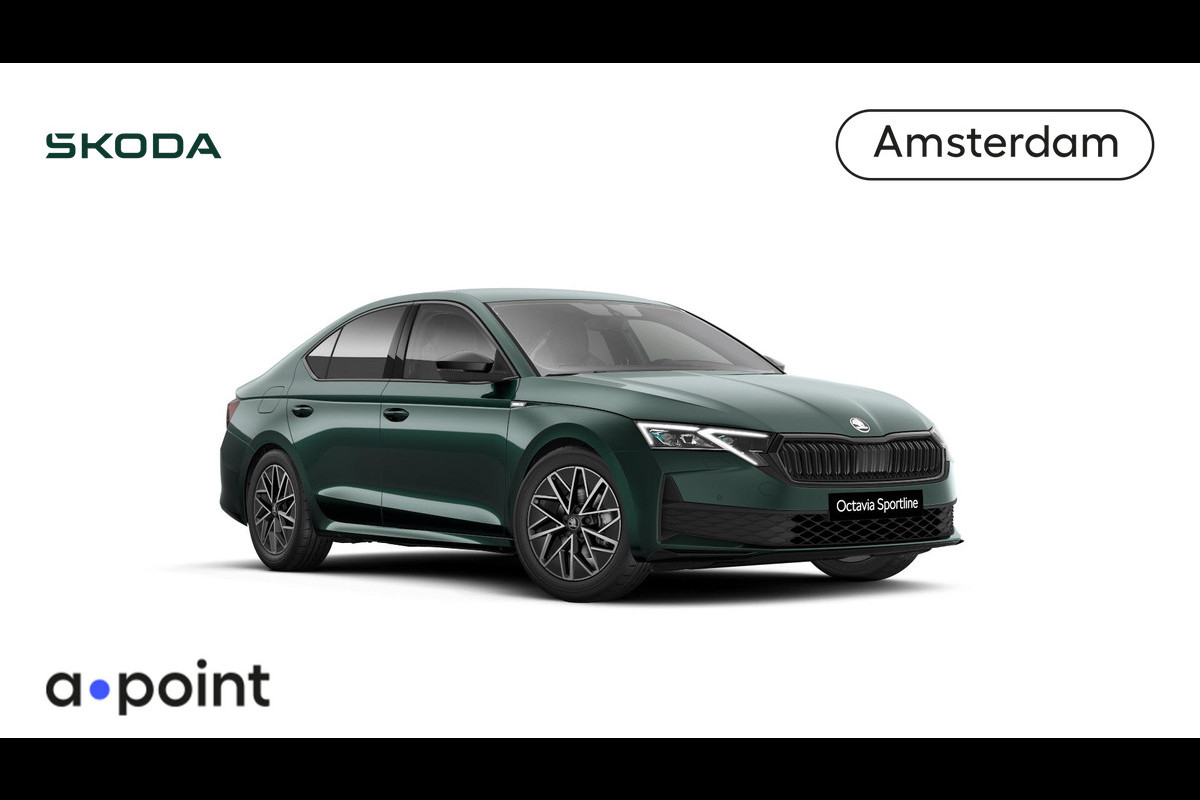 Škoda Octavia Sportline Business m-HEV 1.5 TSI 150 pk 7 versn. DSG | Navigatie | Light & view | Side assist | Travel assist | Exclusieve lak