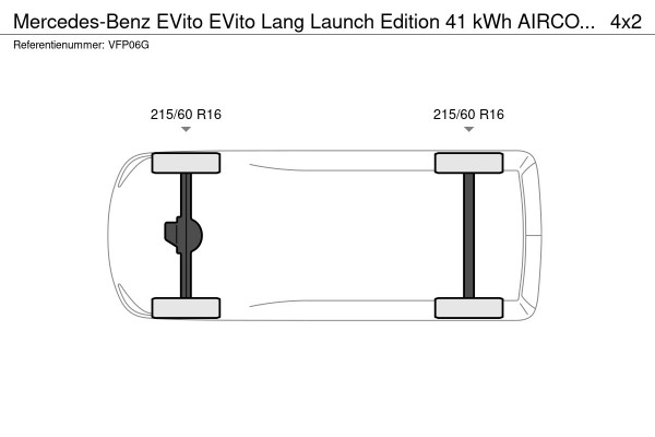 Mercedes-Benz eVito EVito Lang Launch Edition 41 kWh AIRCO NAVI CAMERA