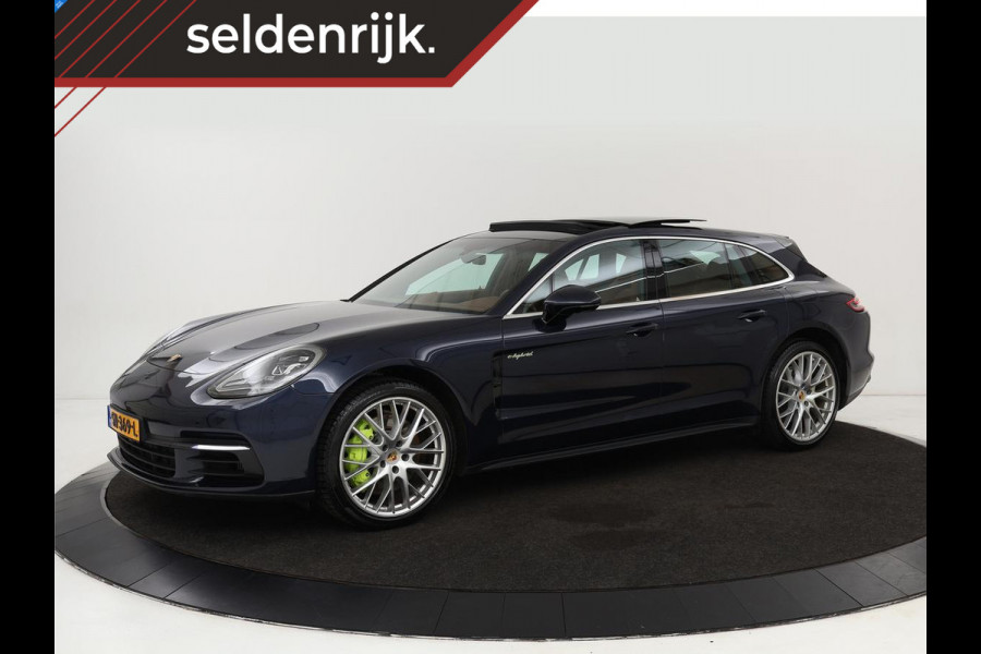 Porsche Panamera Sport Turismo 2.9 4 E-Hybrid | Panoramadak | Burmester 3D | Stoelventilatie | LED Adaptief | 360 camera | Luchtvering | Leder | Stuurverwarming | Soft-close