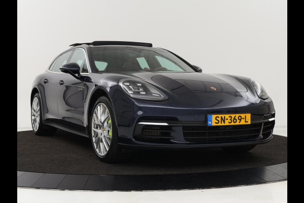 Porsche Panamera Sport Turismo 2.9 4 E-Hybrid | Panoramadak | Burmester 3D | Stoelventilatie | LED Adaptief | 360 camera | Luchtvering | Leder | Stuurverwarming | Soft-close
