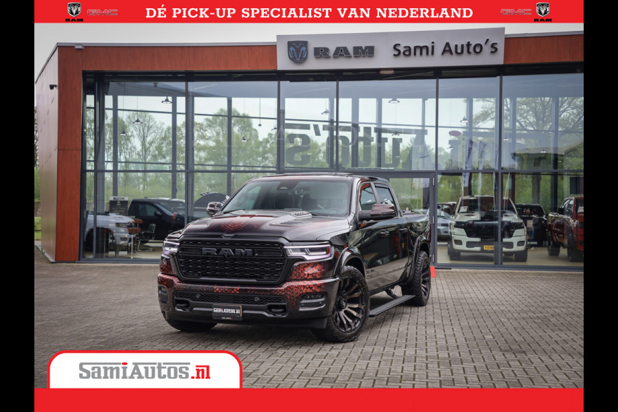 Dodge Ram COBRA EDITION | 1500 Limited Night High Output 540HP 706Nm | Massage + Full Option | De Meest Luxe en Volle Pick-Up in zijn Klas Comfortabele Dubbele Cabine met Royale 5 Zitplaatsen | BPM vrij | Nu Leverbaar uit Voorraad | Voorraad Nr 2368 -  5452 | Cobra package is meerprijs |