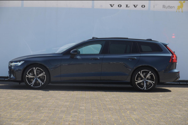 Volvo V60 T6 350PK Automaat AWD Plus Dark / Adaptieve cruise control / Parkeersensoren / Elektrische stoelen met geheugen / Trekhaak / BLIS / Apple carplay / Panoramadak / Elektrische achterklep