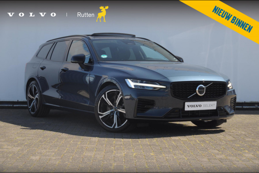 Volvo V60 T6 350PK Automaat AWD Plus Dark / Adaptieve cruise control / Parkeersensoren / Elektrische stoelen met geheugen / Trekhaak / BLIS / Apple carplay / Panoramadak / Elektrische achterklep
