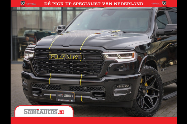 Dodge Ram 1500 Limited Night High Output 540HP 706Nm | Massage + Full Option | De Meest Luxe en Volle Pick-Up in zijn Klasse | Comfortabele Dubbele Cabine met Royale 5 Zitplaatsen | BPM vrij | Nu Leverbaar uit Voorraad | Voorraad Nr 2337 - 7694