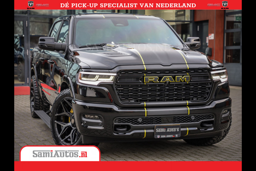 Dodge Ram 1500 Limited Night High Output 540HP 706Nm | Massage + Full Option | De Meest Luxe en Volle Pick-Up in zijn Klasse | Comfortabele Dubbele Cabine met Royale 5 Zitplaatsen | BPM vrij | Nu Leverbaar uit Voorraad | Voorraad Nr 2337 - 7694