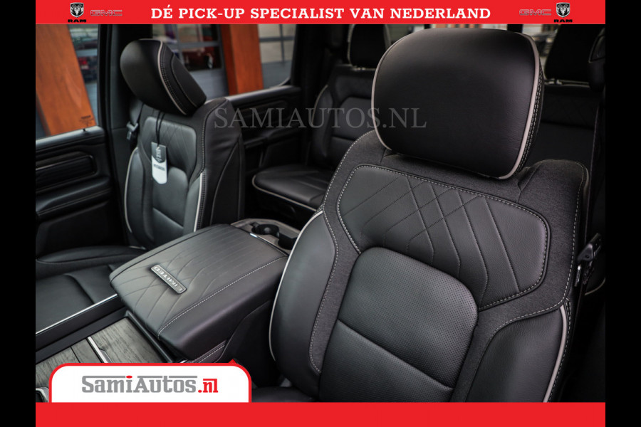 Dodge Ram 1500 Limited Night High Output 540HP 706Nm | Massage + Full Option | De Meest Luxe en Volle Pick-Up in zijn Klasse | Comfortabele Dubbele Cabine met Royale 5 Zitplaatsen | BPM vrij | Nu Leverbaar uit Voorraad | Voorraad Nr 2337 - 7694