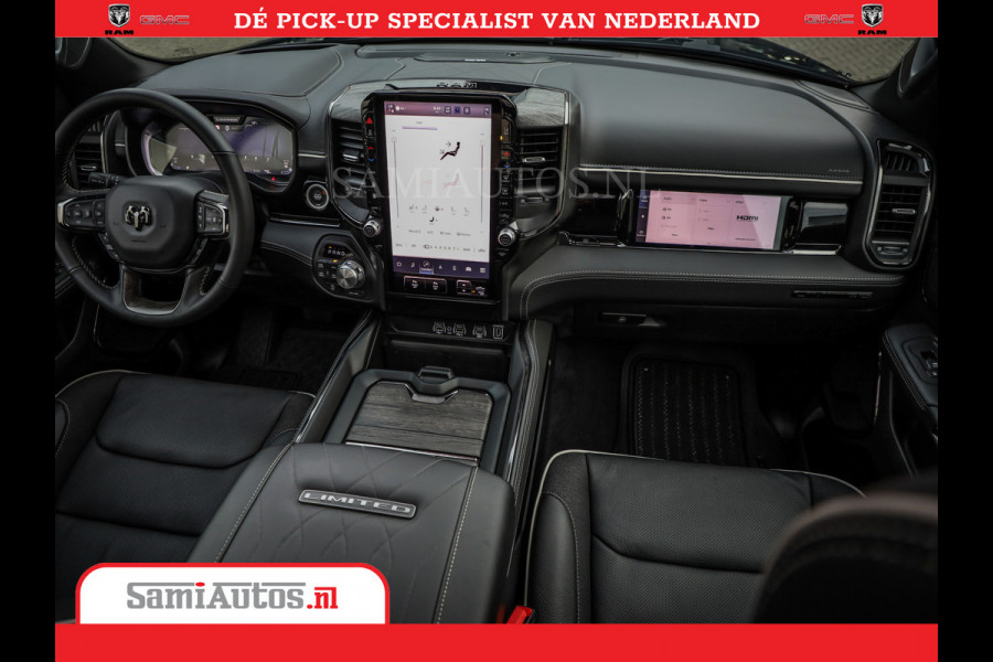 Dodge Ram 1500 Limited Night High Output 540HP 706Nm | Massage + Full Option | De Meest Luxe en Volle Pick-Up in zijn Klasse | Comfortabele Dubbele Cabine met Royale 5 Zitplaatsen | BPM vrij | Nu Leverbaar uit Voorraad | Voorraad Nr 2337 - 7694