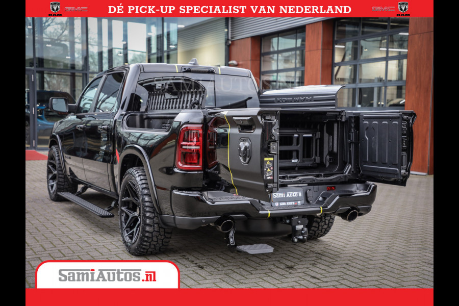 Dodge Ram 1500 Limited Night High Output 540HP 706Nm | Massage + Full Option | De Meest Luxe en Volle Pick-Up in zijn Klasse | Comfortabele Dubbele Cabine met Royale 5 Zitplaatsen | BPM vrij | Nu Leverbaar uit Voorraad | Voorraad Nr 2337 - 7694