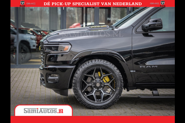 Dodge Ram 1500 Limited Night High Output 540HP 706Nm | Massage + Full Option | De Meest Luxe en Volle Pick-Up in zijn Klasse | Comfortabele Dubbele Cabine met Royale 5 Zitplaatsen | BPM vrij | Nu Leverbaar uit Voorraad | Voorraad Nr 2337 - 7694