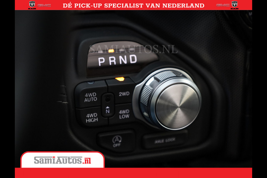Dodge Ram 1500 Limited Night High Output 540HP 706Nm | Massage + Full Option | De Meest Luxe en Volle Pick-Up in zijn Klasse | Comfortabele Dubbele Cabine met Royale 5 Zitplaatsen | BPM vrij | Nu Leverbaar uit Voorraad | Voorraad Nr 2337 - 7694