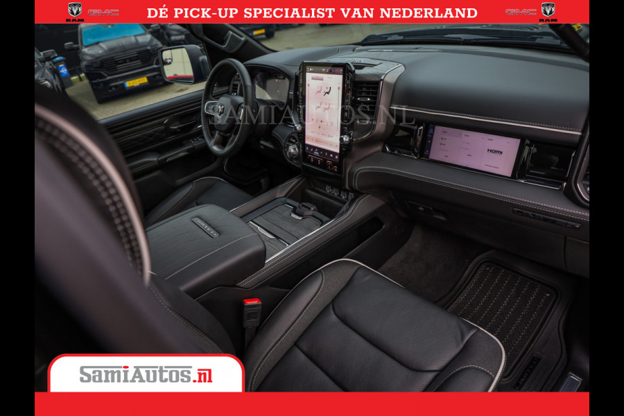 Dodge Ram 1500 Limited Night High Output 540HP 706Nm | Massage + Full Option | De Meest Luxe en Volle Pick-Up in zijn Klasse | Comfortabele Dubbele Cabine met Royale 5 Zitplaatsen | BPM vrij | Nu Leverbaar uit Voorraad | Voorraad Nr 2337 - 7694