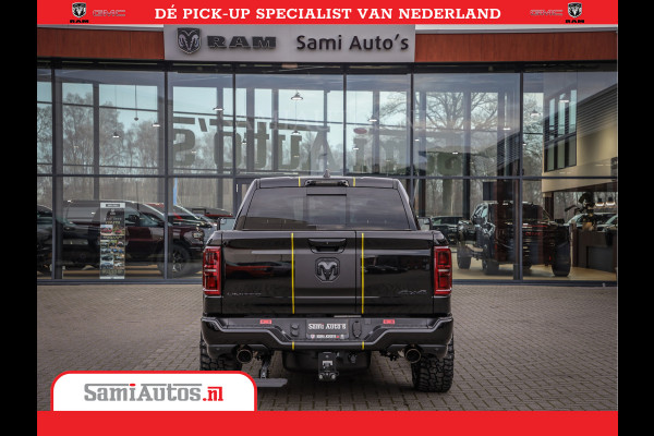 Dodge Ram 1500 Limited Night High Output 540HP 706Nm | Massage + Full Option | De Meest Luxe en Volle Pick-Up in zijn Klasse | Comfortabele Dubbele Cabine met Royale 5 Zitplaatsen | BPM vrij | Nu Leverbaar uit Voorraad | Voorraad Nr 2337 - 7694