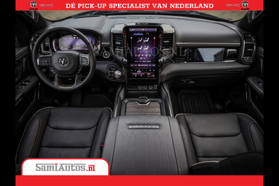 Dodge Ram 1500 Limited Night High Output 540HP 706Nm | Massage + Full Option | De Meest Luxe en Volle Pick-Up in zijn Klasse | Comfortabele Dubbele Cabine met Royale 5 Zitplaatsen | BPM vrij | Nu Leverbaar uit Voorraad | Voorraad Nr 2337 - 7694