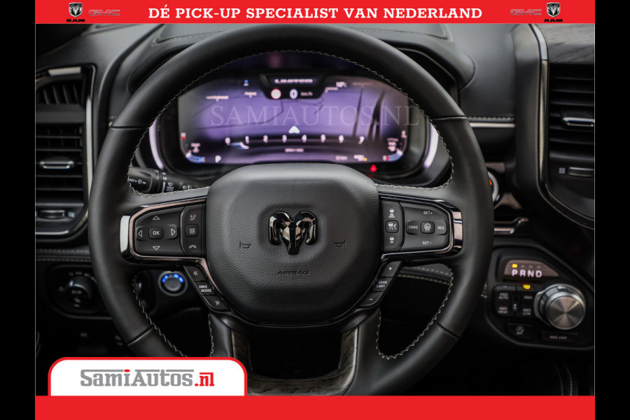Dodge Ram 1500 Limited Night High Output 540HP 706Nm | Massage + Full Option | De Meest Luxe en Volle Pick-Up in zijn Klasse | Comfortabele Dubbele Cabine met Royale 5 Zitplaatsen | BPM vrij | Nu Leverbaar uit Voorraad | Voorraad Nr 2337 - 7694