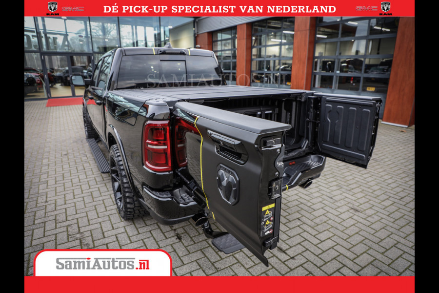 Dodge Ram 1500 Limited Night High Output 540HP 706Nm | Massage + Full Option | De Meest Luxe en Volle Pick-Up in zijn Klasse | Comfortabele Dubbele Cabine met Royale 5 Zitplaatsen | BPM vrij | Nu Leverbaar uit Voorraad | Voorraad Nr 2337 - 7694