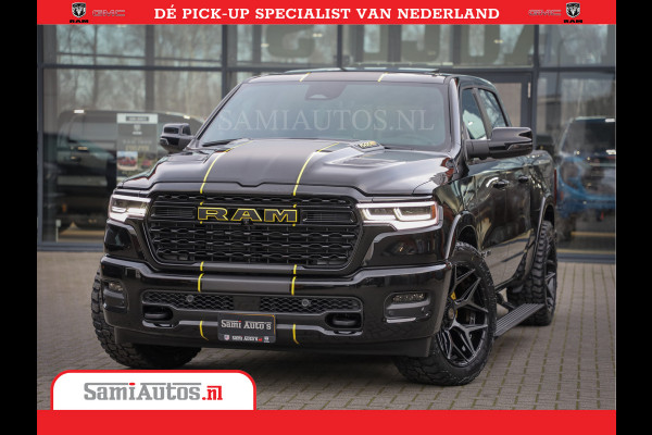 Dodge Ram 1500 Limited Night High Output 540HP 706Nm | Massage + Full Option | De Meest Luxe en Volle Pick-Up in zijn Klasse | Comfortabele Dubbele Cabine met Royale 5 Zitplaatsen | BPM vrij | Nu Leverbaar uit Voorraad | Voorraad Nr 2337 - 7694