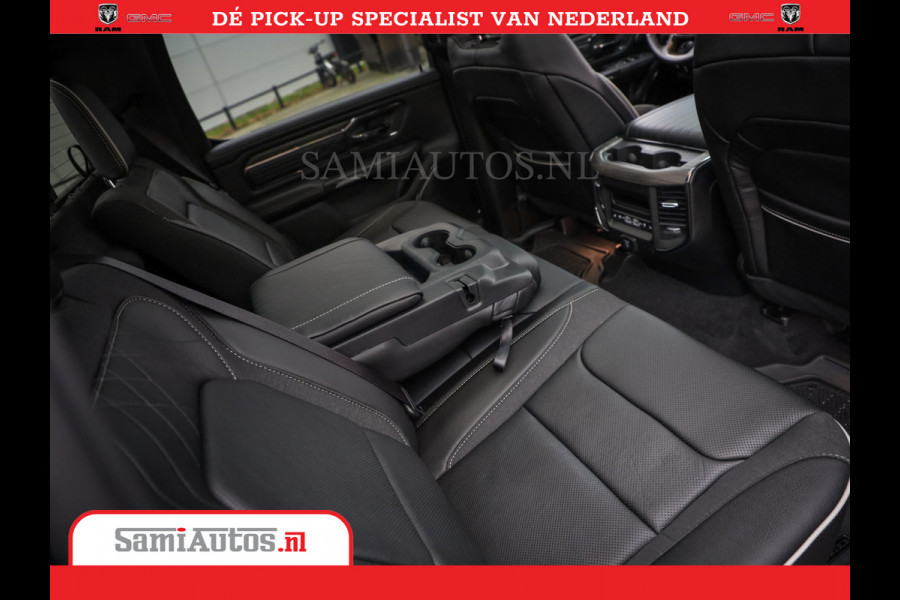 Dodge Ram 1500 Limited Night High Output 540HP 706Nm | Massage + Full Option | De Meest Luxe en Volle Pick-Up in zijn Klasse | Comfortabele Dubbele Cabine met Royale 5 Zitplaatsen | BPM vrij | Nu Leverbaar uit Voorraad | Voorraad Nr 2354 - 3380