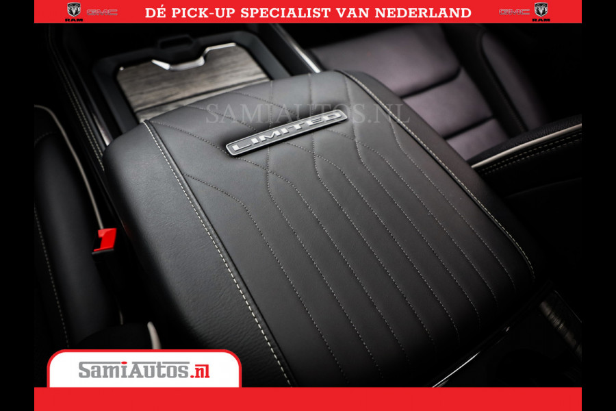 Dodge Ram 1500 Limited Night High Output 540HP 706Nm | Massage + Full Option | De Meest Luxe en Volle Pick-Up in zijn Klasse | Comfortabele Dubbele Cabine met Royale 5 Zitplaatsen | BPM vrij | Nu Leverbaar uit Voorraad | Voorraad Nr 2354 - 3380