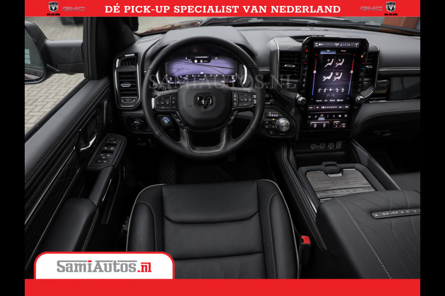 Dodge Ram 1500 Limited Night High Output 540HP 706Nm | Massage + Full Option | De Meest Luxe en Volle Pick-Up in zijn Klasse | Comfortabele Dubbele Cabine met Royale 5 Zitplaatsen | BPM vrij | Nu Leverbaar uit Voorraad | Voorraad Nr 2354 - 3380