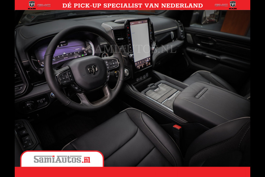 Dodge Ram 1500 Limited Night High Output 540HP 706Nm | Massage + Full Option | De Meest Luxe en Volle Pick-Up in zijn Klasse | Comfortabele Dubbele Cabine met Royale 5 Zitplaatsen | BPM vrij | Nu Leverbaar uit Voorraad | Voorraad Nr 2354 - 3380