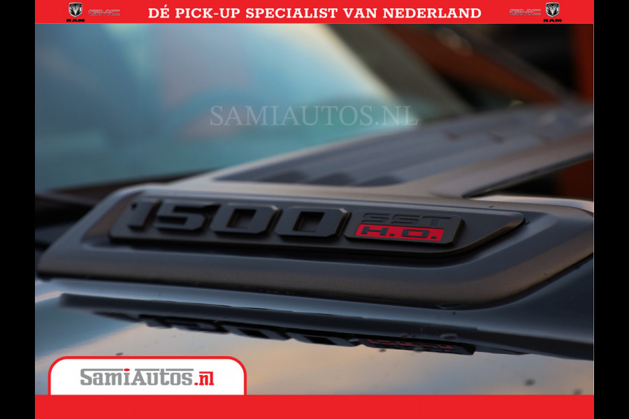 Dodge Ram 1500 Limited Night High Output 540HP 706Nm | Massage + Full Option | De Meest Luxe en Volle Pick-Up in zijn Klasse | Comfortabele Dubbele Cabine met Royale 5 Zitplaatsen | BPM vrij | Nu Leverbaar uit Voorraad | Voorraad Nr 2354 - 3380