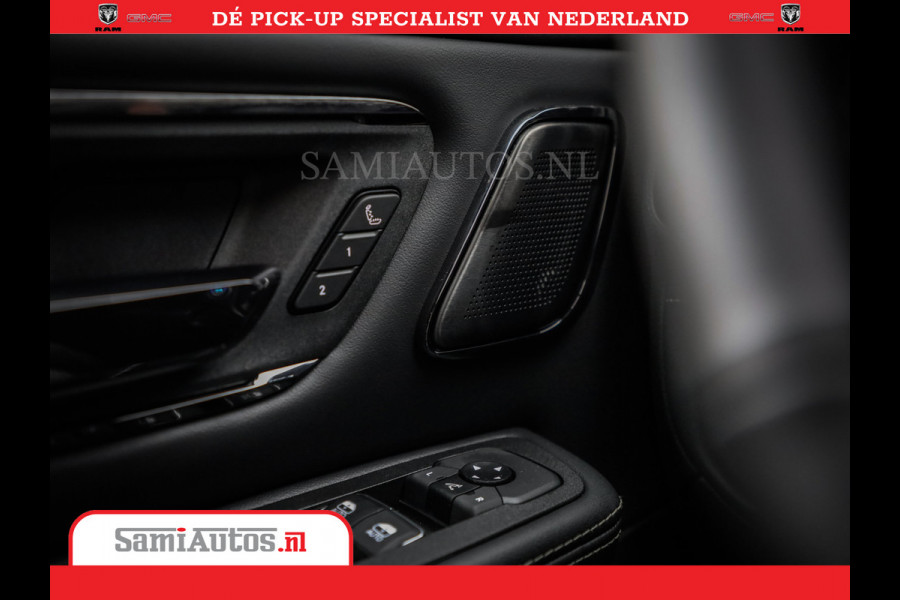 Dodge Ram 1500 Limited Night High Output 540HP 706Nm | Massage + Full Option | De Meest Luxe en Volle Pick-Up in zijn Klasse | Comfortabele Dubbele Cabine met Royale 5 Zitplaatsen | BPM vrij | Nu Leverbaar uit Voorraad | Voorraad Nr 2354 - 3380