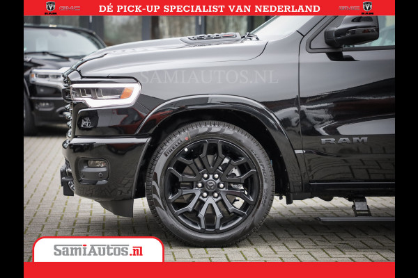 Dodge Ram 1500 Limited Night High Output 540HP 706Nm | Massage + Full Option | De Meest Luxe en Volle Pick-Up in zijn Klasse | Comfortabele Dubbele Cabine met Royale 5 Zitplaatsen | BPM vrij | Nu Leverbaar uit Voorraad | Voorraad Nr 2354 - 3380
