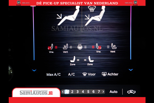 Dodge Ram 1500 Limited Night High Output 540HP 706Nm | Massage + Full Option | De Meest Luxe en Volle Pick-Up in zijn Klasse | Comfortabele Dubbele Cabine met Royale 5 Zitplaatsen | BPM vrij | Nu Leverbaar uit Voorraad | Voorraad Nr 2354 - 3380