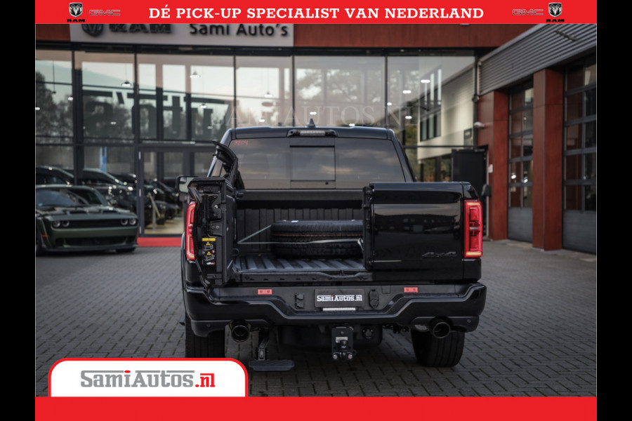 Dodge Ram 1500 Limited Night High Output 540HP 706Nm | Massage + Full Option | De Meest Luxe en Volle Pick-Up in zijn Klasse | Comfortabele Dubbele Cabine met Royale 5 Zitplaatsen | BPM vrij | Nu Leverbaar uit Voorraad | Voorraad Nr 2354 - 3380