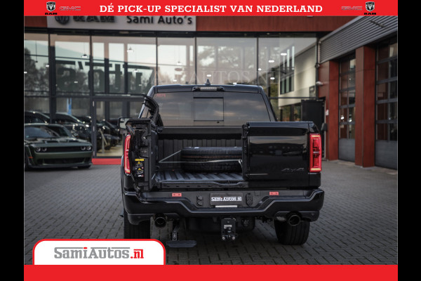 Dodge Ram 1500 Limited Night High Output 540HP 706Nm | Massage + Full Option | De Meest Luxe en Volle Pick-Up in zijn Klasse | Comfortabele Dubbele Cabine met Royale 5 Zitplaatsen | BPM vrij | Nu Leverbaar uit Voorraad | Voorraad Nr 2354 - 3380